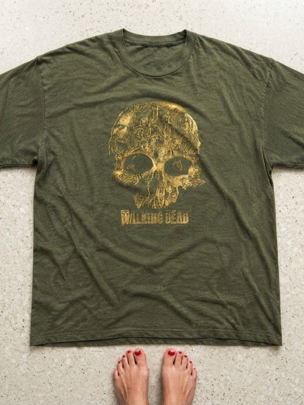 The Walking Dead Graphic T-Shirt - Skull Collage Art
